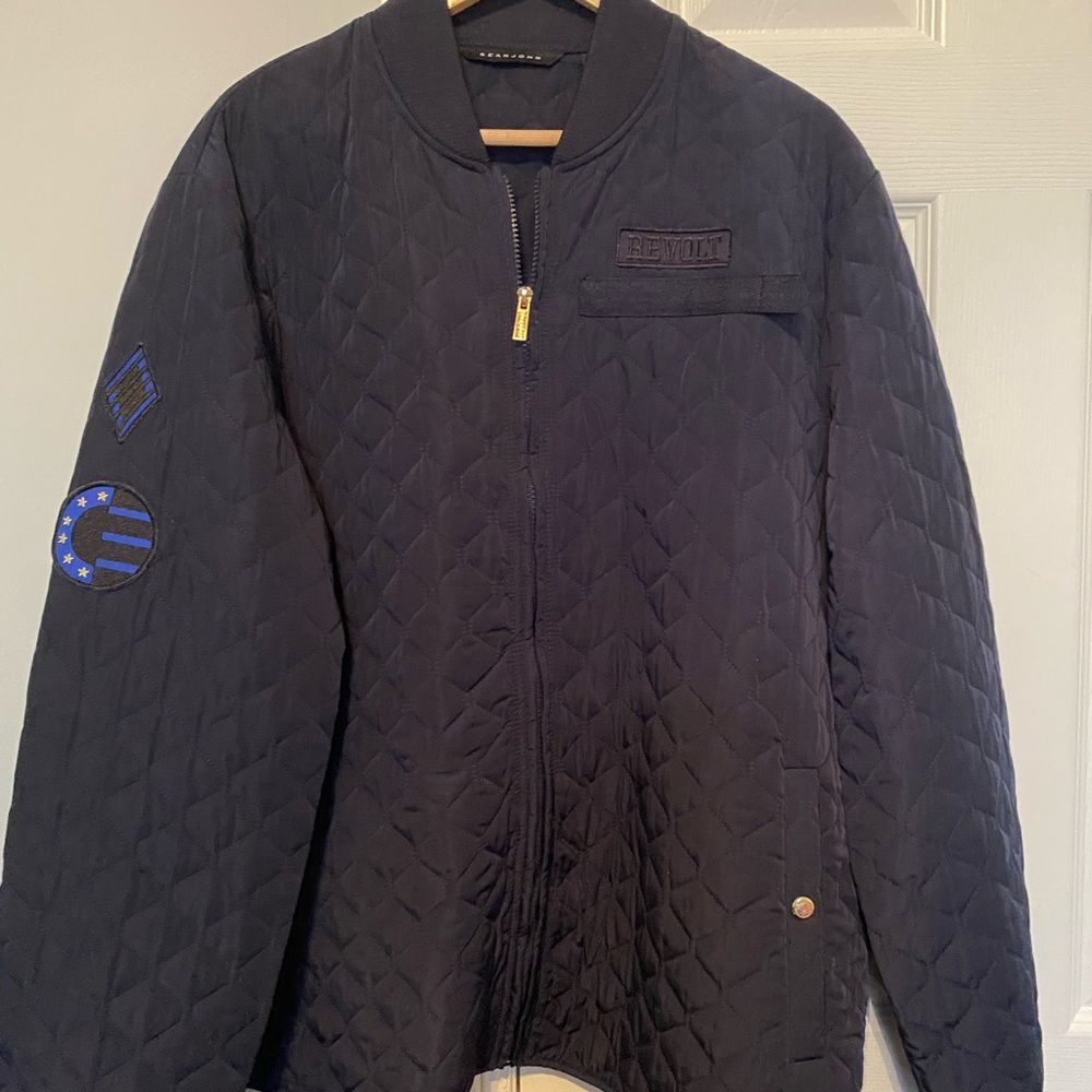 Revolt Quilted Black Jacket